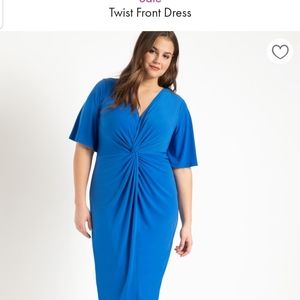Eloquii twist front dress plus